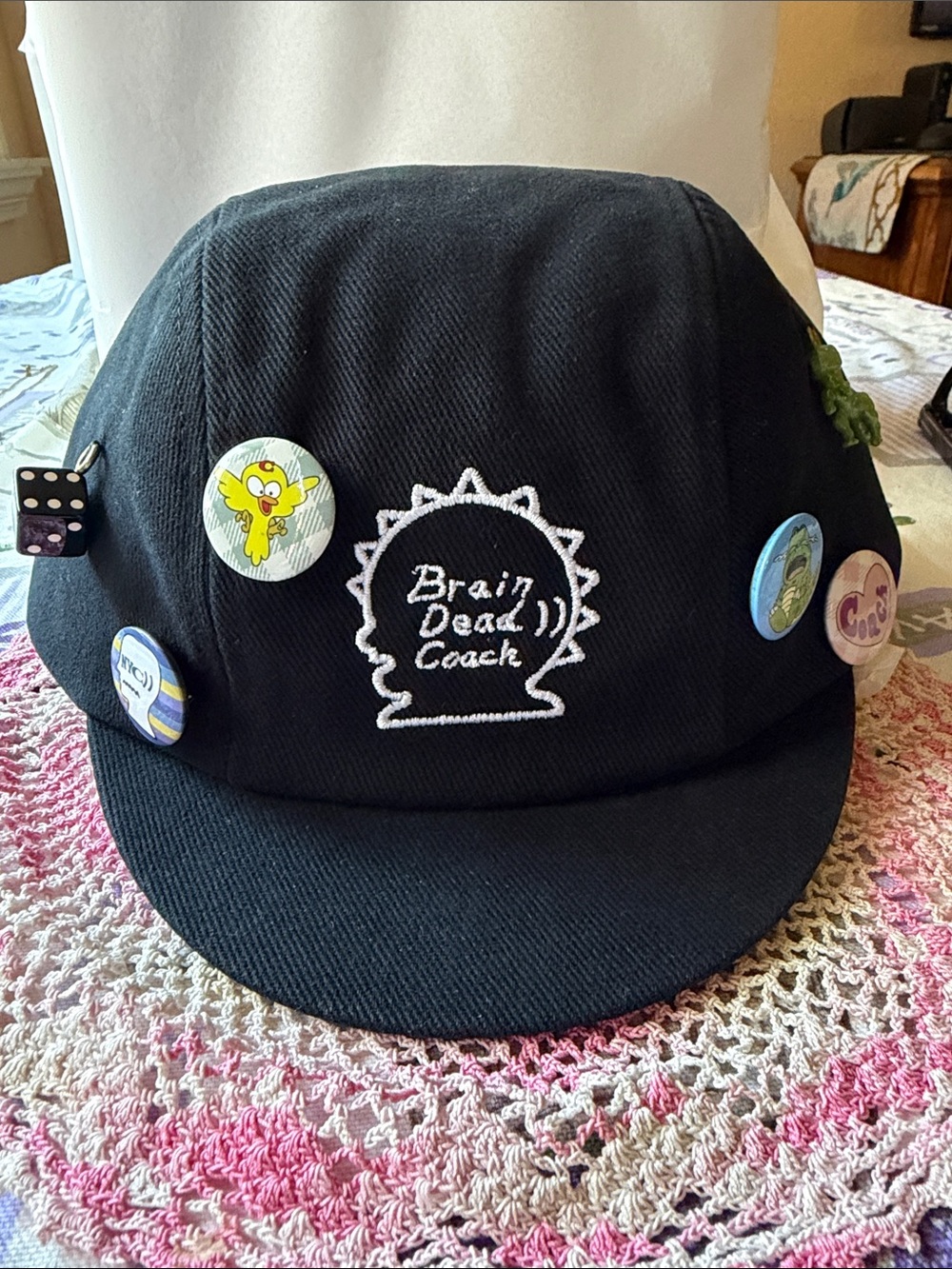 🧢🧠🧢 Coach Brain Dead Biker Pin Hat 🧢🧠🧢 NWT 🧢🧠🧢 - Picture 2 of 16
